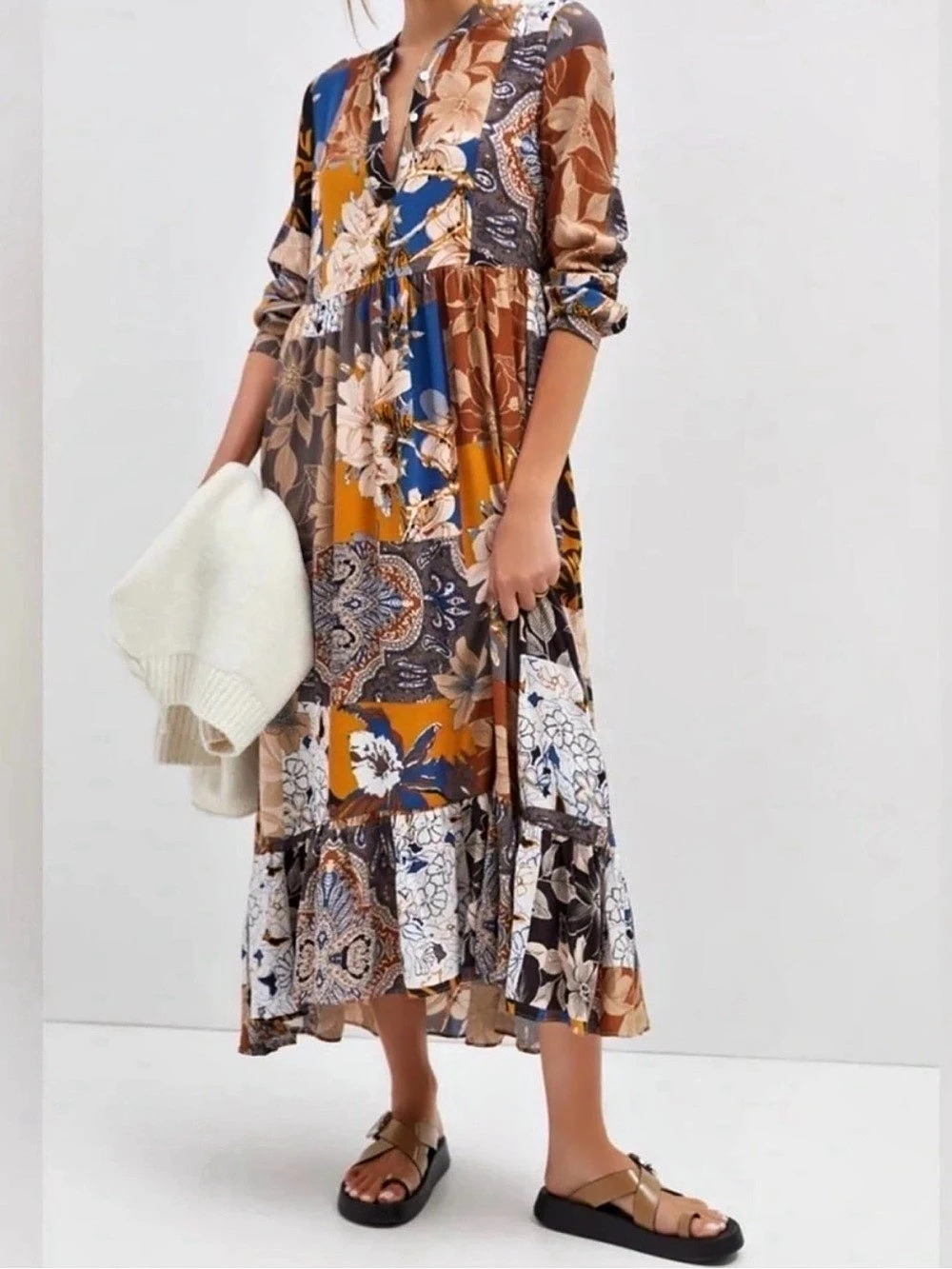 Anthropologie x Mare Mare Lynda Tiered Maxi Dress size XS. Like new